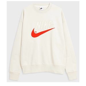 Men's - Nike Sportswear French Terry Crew Sweatshirt Retro Logo